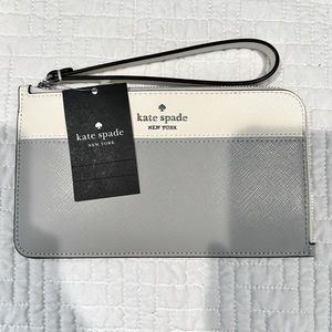 Grey Kate Spade Wristlet